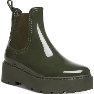 Nanna Lug Sole Chelsea Rain Booties